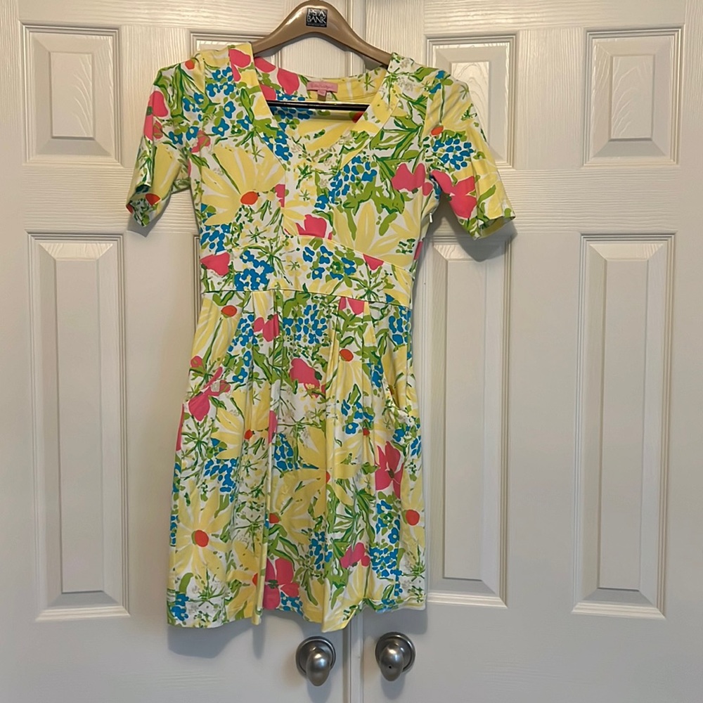 Lilly Pulitzer yellow dress, size small